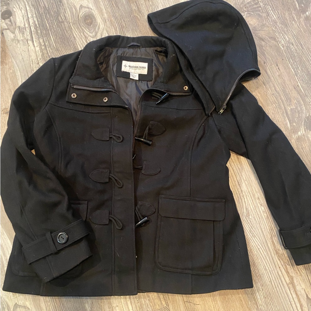 Weather Tamer pea coat. Size large dressy buttons